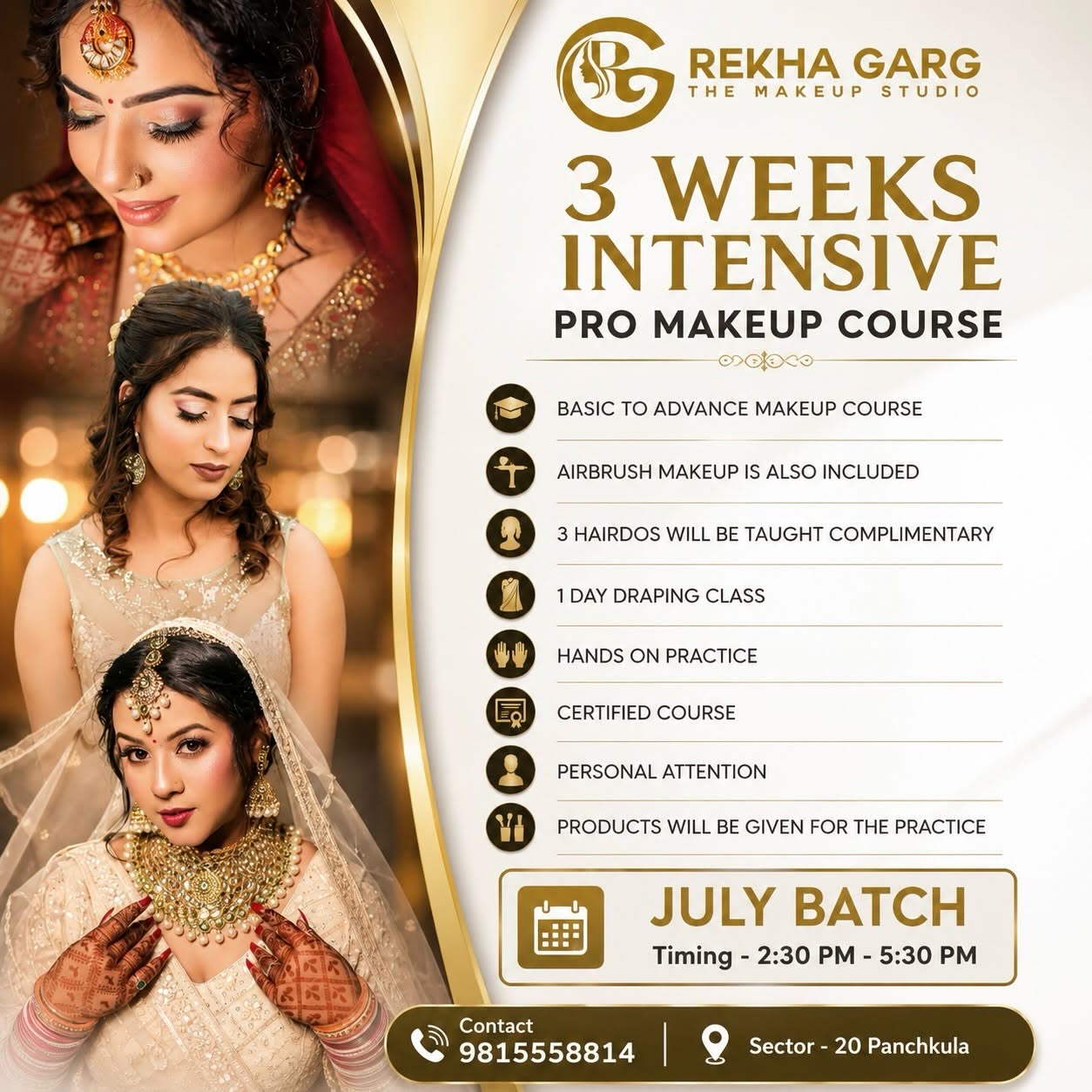 3 Weeks Intensive Pro Makeup Course